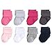 thumbnail image 2 of Luvable Friends Baby Fun Essential Socks, Gray Pink, 12-24 Months, 2 of 3
