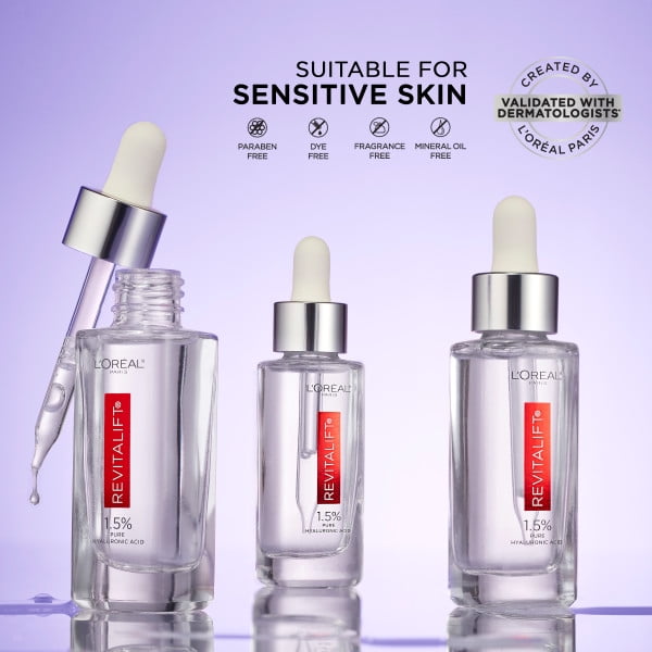 L'Oreal Paris Revitalift Hyaluronic Acid Serum and Bright Reveal