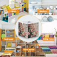 thumbnail image 5 of Foldable Fabric Storage Bin Home Cubes Clothing Organizer Bins Large Collapsible Box Basket for Home Organizer Pink Rose Bushes, 5 of 7