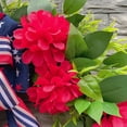 thumbnail image 7 of FastXmas 4th of July Patriotic Wreath for Memorial Day Door Red White Blue Wreath American Flag Truck Front Door Decor Independence Day for Front Door Porch 250th Anniversary Decor,17.7 Inch, 7 of 7