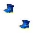 thumbnail image 2 of Wosthever Manténgase a la moda Botas de lluvia impermeables Antideslizantes y lindas Botas de lluvia cómodas Zapatos ligeros Azul [felpa añadida] 30.1 2Conjunto, 2 of 6