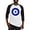 Black/White, variant on CafePress - Nazar Amulet Evil Eye Protection Baseball Jersey - Cotton Baseball Jersey, 3/4 Raglan Sleeve Shirt