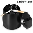 thumbnail image 1 of Cenicero a prueba de viento para cigarrillos, ceniceros para exteriores para Patio, hermoso Cenicero de acero inoxidable para humo de mesa para el hogar/la oficina Adepaton 2034585-6, 1 of 9