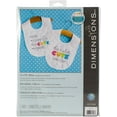 thumbnail image 2 of Dimensions Stamped Cross Stitch Kit 9.5"X15.5" 2/Pkg-Cute Bibs, 2 of 2