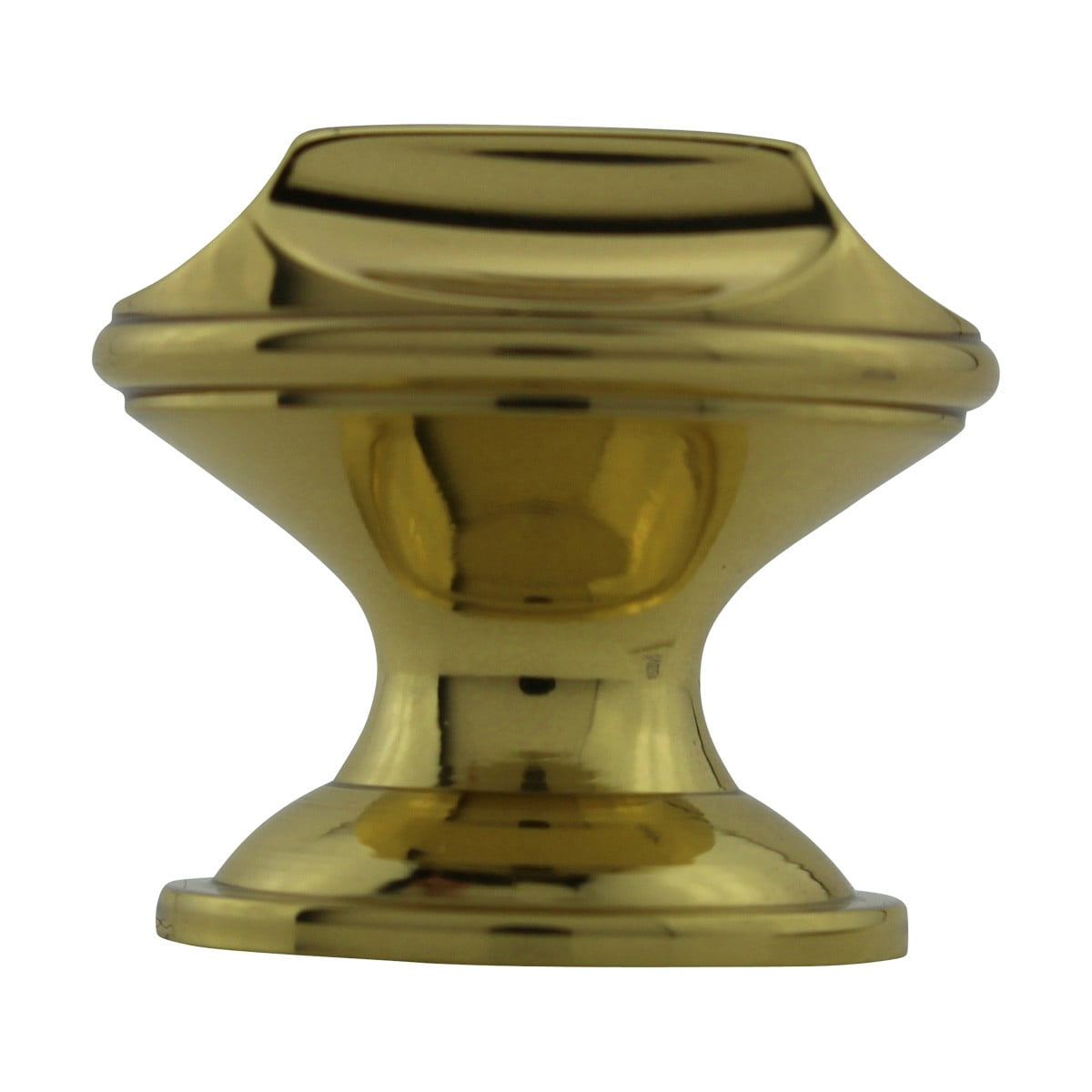 6 Kitchen Cabinet Knob Bright Cast Brass 1" Dia X 7/8" Proj |Renovator's Supply