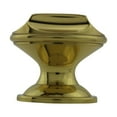 thumbnail image 5 of Kitchen Cabinet Knob Bright Cast Brass Color 1" Dia X 7/8" Proj Polished Brass Finish Non-Tarnish Knob Renovators Supply, 5 of 8