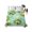 Teal, Seafoam, variant on Twin Flat Sheet Only Watercolor Green Palm Trees Soft Microfiber Cooling Bedding Sheets Tropical Coconut Tree Teal Grid Flat Bed Sheet for Hotel,Home Decor