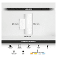 thumbnail image 5 of Lampara Arbotante Led 12w Para Pared Exterior Malubero, Color Blanco, 5 of 5