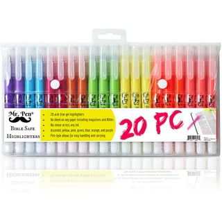YISAN Bible Highlighters No Bleed,Gel Highlighters,Dry Highlighters,Crayon  Pens