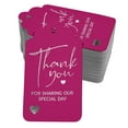 thumbnail image 1 of Inkdotpot Thank You For Sharing Our Special Day Bridal Shower-Baby Shower-Retirement-Wedding-Birthday Bottle Tag Real Silver Foil Favor Hang Tags Pack Of 50, 1 of 6