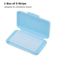 thumbnail image 3 of Alivio del dolor de cera dental para usuarios de aparatos de ortodoncia 1 caja de 5 tiras de cera CACAGOO Cera de dientes, 3 of 7