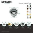 thumbnail image 4 of Kingston Brass BS2006AC Extended Disposal Flange in Antique Copper, 4 of 5