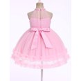 thumbnail image 2 of IBTOM CASTLE Pageant Dresses for Toddler Girls Halter Glitters Tulle Dress Princess Formal Birthday Party Wedding Flower Girl Dress Pink, 2 of 7