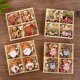 thumbnail image 4 of 12 piezas/juego de colgantes de madera para Navidad, gnomos de Papá Noel de jengibre, adorno colgante para árbol de Navidad, decoración para fiesta de año nuevo en el hogar, 4 of 5