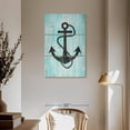 thumbnail image 3 of Elephant Stock Nautical Sign Wall Art - Vertical Multi Panel Canvas - Living Room Wall Decor - Nautical Multi Panel - Blue And Gray Decor - 36" x 57", 3 of 8