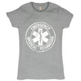 thumbnail image 1 of Tee Hunt Emergency Medical Technician T-Shirt EMT Distressed Star of Life Women's T-Shirt Tee, Gray, XX-Large, 1 of 5