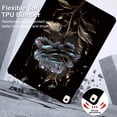 thumbnail image 6 of TECH CIRCLE Case for iPad 9th/ 8th/ 7th Generation 10.2 inch,Ultra Slim Thin Lightweight Elegant Pattern Soft TPU Anti-Scratch Protective Back Cover Case for iPad 10.2 inch 2021/2020/2019,Black Flower, 6 of 6