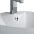 thumbnail image 3 of Fine Fixtures Pyramid Pedestal, Elegant One Piece Pedestal Sink, Center Faucet Hole, Vitreous China, White, 3 of 9