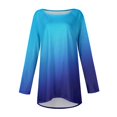 thumbnail image 4 of Knosfe Womens Tunic Tops To Wear with Leggings Crewneck Long Long Sleeve Plus Size Y2k Shirts Dressy Loose Fit Sexy Women Blouse Casual Fashion Fall Comfy Plus Size Going Out Tops, 4 of 6