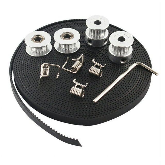 1Pc Torsion Springs Pulley Set Timing Belt Replacement Kit Accessories Tensioner Spring Hex Wrench Idlers Printers Cnc Parts