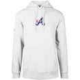 thumbnail image 2 of Men's Levelwear White Atlanta Braves City Connect Podium Core 2.0 Pullover Hoodie, 2 of 3