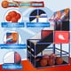 thumbnail image 5 of Juego de Baloncesto Arcade para Niños Competencia 2 Jugadores, Aro de Baloncesto para Niños con 5 Pelotas para 3-12 Años, Altura Ajustable con Bomba y Red de Almacenaje para Juego Interior y Exterior, 5 of 8