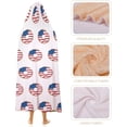 thumbnail image 4 of Independence Day Pattern Wearable Blanket Women Men Hooded Blanket Adult Plush Poncho Lightweight Soft, 4 of 6
