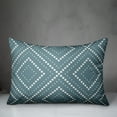 thumbnail image 2 of Creative Products Blue and White Dotted Diamond 14x20 Spun Poly Pillow, 2 of 2