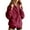 Wine Red, variant on XFLWAM Womens Sweatshirt Casual Henley Long Sleeve Pullover Tops Collared Button Loose Fall Winter Oversized Y2K Outfits