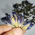 thumbnail image 1 of Flores de guisante de mariposa, 100 % naturales y puras a partir de hojas enteras de flores de guisante de mariposa, recolectadas de forma silvestre, té de flores de guisante azul, té de hierbas de h, 1 of 5