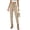 Khaki, variant on YuXingFu Womens Summer Pants for Women Loose Dress Pants High Full - Pocket Casual Black S