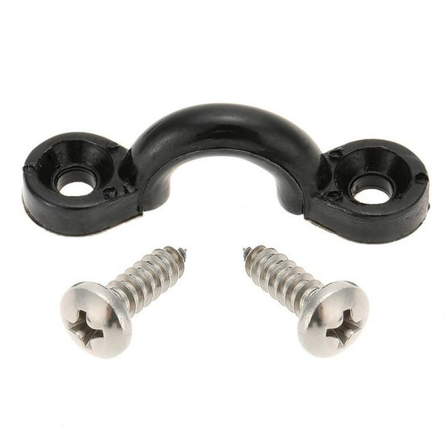 Langgg 10Pcs Deck Rope Buckle C-Type Buckle with 20 Pcs Screw Nylon Humpback Buckle Kayak Handle Buckle