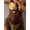 7164-GN1, variant on Shiny Metallic Fabric 2 Piece Bikini Swimsuits, Cutout Detail Adjustable Tie Side Bathing Suit for Women, 3 Colors Available