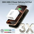 thumbnail image 5 of USB C Fast Charger Block, 60W 5-Port USB C Wall Charger 30W Type C Charging Block, 2USB C+3USB A PPS/PD 3.0 Multiport Charging Cube Compatible with iPhone 17 16 15 14 13 Pro Max, Galaxy S25 S24 Ultra, 5 of 7