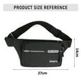 thumbnail image 2 of Wear-resistant and waterproof sports outdoor leisure large-capacity commuter mobile phone bag - black, 2 of 5