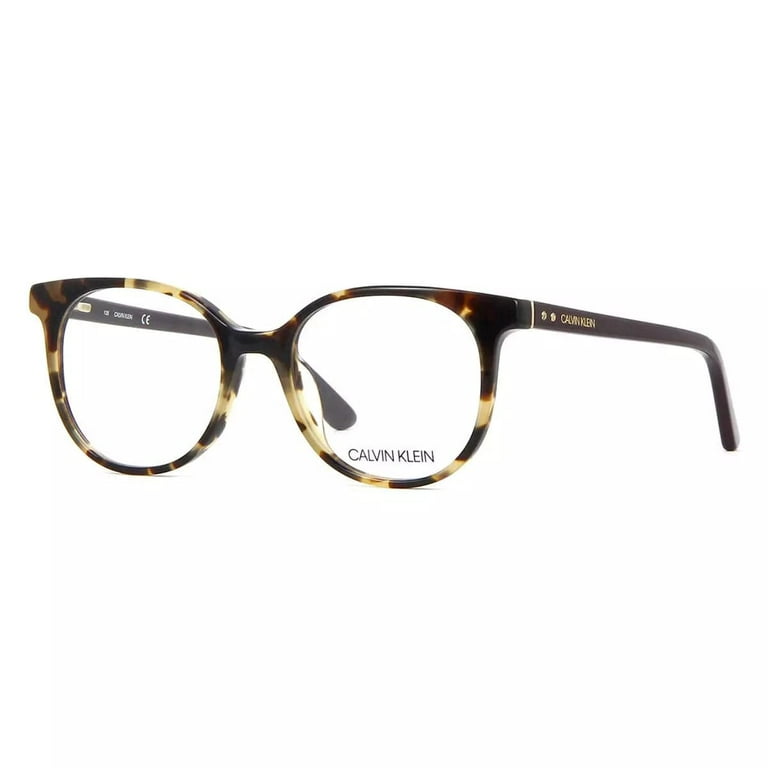 Calvin Klein-Ck18538 244 Round Eyeglasses Khaki Tortoise HSA/FSA