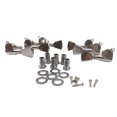 thumbnail image 1 of 6 teclas de afinación de cabeza plana LP totalmente cerradas plateadas., 1 of 8