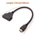 thumbnail image 3 of QJUHUNG Xameyia HDMI Splitter Adapter Cable Male To Dual Female 1 In 2 Out HDMI Splitter for Dual Monitors, 3 of 5