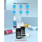 Hiipoo 522 Refill Ink Bottle Replacement for T522 522 (Not for Sublimation) for ET-2750 ET2720 ET-2803 ET-2800 ET-3750 ET-4750 ET-3760 ET-4760 ET-2850 ET-4800 ET-3700 ET-15000 Printer
