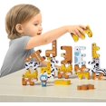 thumbnail image 5 of Juegos de apilamiento Juguetes Niños Montessori Bloques de equilibrio de animales Juegos educativos para niños pequeños Apilamiento de bloques de construcción altos Juguete para 3 4 5 6 años, 5 of 5
