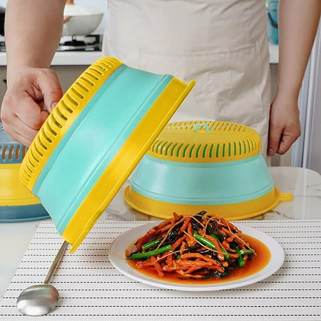 

NEGJ Meal Cover Antsi Fly Vegetable Cover Folding Table Cover Drains Washing Vegetable Basket Drains Bas