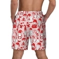 thumbnail image 2 of Lsque Mens Swim Trunks Gnome Merry Christmas Pattern - Bathing Suit Compression Liner - Beach Swim Shorts Swimwear - (S-3XL) - Stretch Quick Dry -Medium, 2 of 9