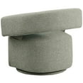 thumbnail image 6 of Meridian Furniture Niya Green Linen Textured Fabric Swivel Accent Chair, 6 of 11