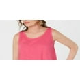 thumbnail image 3 of Style & Co Women's Handkerchief Hem Tank Top Pink Size Large, 3 of 3