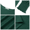 thumbnail image 4 of UVN Crewneck Blouse for Women Fall Long Sleeve T-Shirts Casual Tees Ladies Loose Tops, 4 of 7