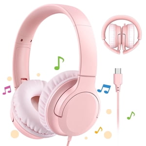 Mpow Kids Headphones Over-Ear, Pink