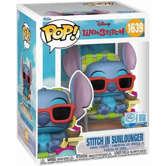 Lilo & Stitch Stitch Sunlounger Premium Pop! Vinyl EE Excl.