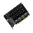 thumbnail image 4 of Likrtyny Convertidor Disco Duro 4 Puertos M.2 NVME SSD A PCIE X16 Compatible Con 2230/2242/2260/2280, 4 of 8