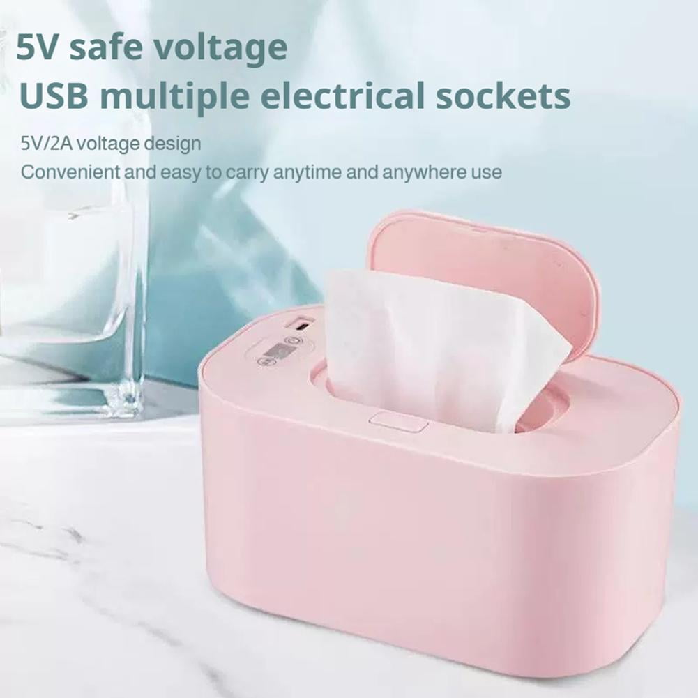 SharkTRUE Baby Wipe Warmer, Wipe Warmer and Baby Wet Wipes Dispenser, Smart Precise Temperature Control Large Capacity Evenly Overall Heating Silence, Pink