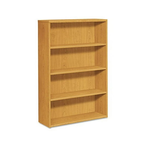 10500 Series Laminate Bookcase Four-Shelf, 36w x 13-1/8d x 57-1/8h, Harvest